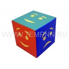 Детский дидактический кубик «Эмоции- простой» 20х20